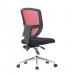 Nautilus Designs Nexus Designer Medium Back Two Tone Mesh Operator Office Chair With Sculptured Lumbar & Spine Support No Arms Red - BCM/K512/RD 47396NA
