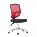 Nautilus Designs Nexus Designer Medium Back Two Tone Mesh Operator Office Chair With Sculptured Lumbar K512RD 47396NA