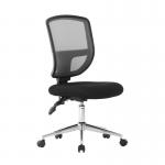 Nautilus Designs Nexus Designer Medium Back Two Tone Mesh Operator Office Chair With Sculptured Lumbar K512BK 47403NA