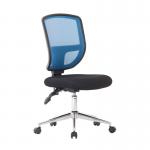 Nautilus Designs Nexus Designer Medium Back Two Tone Mesh Operator Office Chair With Sculptured Lumbar K512BL 47410NA