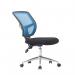 Nautilus Designs Nexus Designer Medium Back Two Tone Mesh Operator Office Chair With Sculptured Lumbar K512BL 47410NA