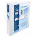 Exacompta Kreacover Presentation Ring Binder PVC 2 D-Ring A4 40mm Rings White (Pack 10) - 51823E 47412EX