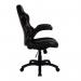 Nautilus Designs Predator Ergonomic Gaming Style Office Chair with Folding Arms and Integral Headrest and Lumbar Support Black - BCPH600BK 47417NA