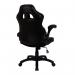 Nautilus Designs Predator Ergonomic Gaming Style Office Chair with Folding Arms and Integral Headrest and Lumbar Support Black - BCPH600BK 47417NA