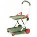 Slingsby Folding Trolley With Folding Box and 2 Shelves W550 x D890 x H1030mm RedGrey - 413615 47501SL