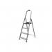 Slingsby Aluminium 4 Tread Platform Step Ladder (Platform Sits 770mm Above The Floor) 150Kg Capacity - 405006 47620SL