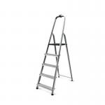 Slingsby Aluminium 5 Tread Platform Step Ladder (Platform Sits 980mm Above The Floor) 150Kg Capacity - 405007 47627SL