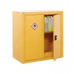 Slingsby Express Flammable Hazardous Substance Storage Cabinet With 1 Shelf COSHH 75Kg Capacity H900 x W900 x D460mm Yellow - 314288 47662SL