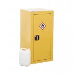 Slingsby Express Flammable Hazardous Substance Storage Cabinet With 1 Shelf COSHH 75Kg Capacity H900 x W460 x D460mm Yellow - 314290 47676SL