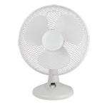 Slingsby 12 Inch (305mm) Desk Fan 3 Speed White - 394261 47753SL