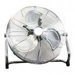 Slingsby 18 Inch (457mm) High Velocity Floor Standing Fan 3 Speed Chrome - 410487 47774SL