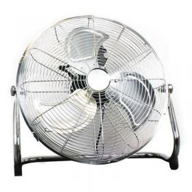 Slingsby 18 Inch (457mm) High Velocity Floor Standing Fan 3 Speed Chrome - 410487 DD 47774SL