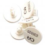 Versapak Button Security Bag Seals Numbered White (Pack 500) - BUTTONNO-WHS 47846VE