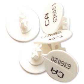 Versapak Numbered Button Seal White (Pack 500) - BUTTONNO-WHS 47846VE