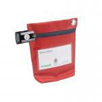 Versapak Reusable Secure Cash Bag With Button Seal Locking Mechanism Small 182x178x50mm (Opening Size: 110mm) Red - CCB0-RDS 47867VE