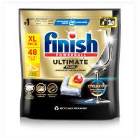 Finish Ultimate Plus Intensive Clean & Shine Dishwasher Tablets Lemon (Pack 48) - 3280788 47872RH