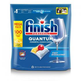 Finish Quantum All in One Dishwasher Tablets Lemon  (Pack 100) - 3284032 47886RH