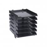 Avery Original A4 6 Tier Paper Stack Organiser W250 x D320 x H300mm Black - 5336BLK 47998AV