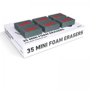 Show-me Mini Foam Whiteboard Erasers Pack 35 - MFE35 48068EA