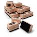 Show-me Mini Wooden Whiteboard Erasers PK30 - WME30 48075EA