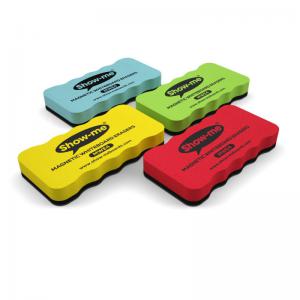 Show-me Magnetic Whiteboard Erasers Assorted Colours Pack 4 - MWE4