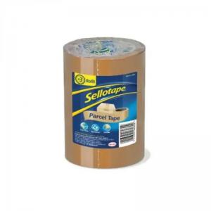Sellotape Parcel Tape Buff 48mm x 50m Pack 3 - 2862929 48103HK