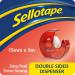 Sellotape Double Sided Tape and Dispenser 15mm x 5m (Pack 6) - 1766008 48131HK