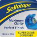 Sellotape Super Clear Tape and Dispenser 18mm x 15m (Pack 6) - 1765966 48138HK