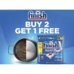 Finish Quantum All in One Dishwasher Tablets Lemon  Buy 2 Get One Free (Pack 100 x 3) - 3284032 48229XX