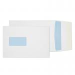 In the photo, you can see a stack of white C5 envelopes from Blake. The envelopes have a convenient pocket, a clear window, and a secure peel and seal closure. They also have a 25mm gusset, giving them extra space. These envelopes are made with 120gsm paper and measure 229x162mm. The pack contains 125 envelopes.
