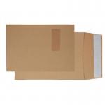 Blake Everyday Envelopes C4 Manilla Pocket Window Peel and Seal 25mm Gusset 130gsm 324x229mm (Pack 125) - 1992MW 48399BL