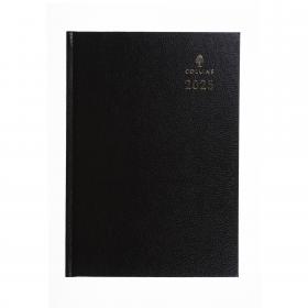 Collins 52 Desk Diary A5 Day to Page 2025 Black 52.99-25- 821393 48698CS