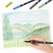 Tombow ABT Dual Brush Pen 2 Tips Dermatlogically Tested Assorted Colours (Pack 6) - ABT-6P-3 48714TW