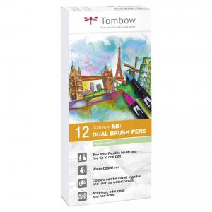 Click to view product details and reviews for Tombow Abt Dual Brush Pen 2 Tips Pastel Assorted Colours Pack 12.