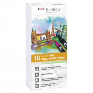 Click to view product details and reviews for Tombow Abt Dual Brush Pen 2 Tips Pastel Assorted Colours Pack 18.