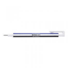 Tombow MONO Zero Refillable Eraser Pen Round Tip White with WhiteBlueBlack Barrel - EH-KUR 48777TW