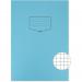 Silvine Tough Shell Exercise Book A4 7mm Squares Blue (Pack 25) EX155 49022SP