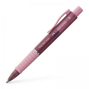 Faber-Castell Ballpoint Pen Poly Ball View Rose Pack 5 - 145753