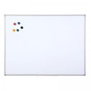 Bi-Office Maya Non Magnetic Melamine Whiteboard Grey Plastic Frame