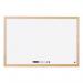 Bi-Office Non Magnetic Melamine Whiteboard Pine Wood Frame 900x600mm - MP07001010 49141BS