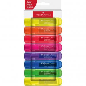 Faber-Castell Highlighter Textliner 46 Assorted Colours Pack 8 -