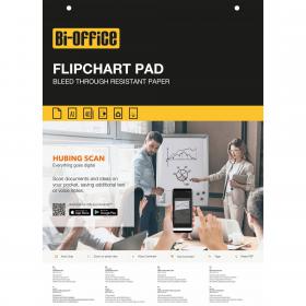 Bi-Office Flipchart Pad Plain A1 40 Sheets (Pack 5) - FL0125101 49190BS