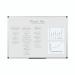 Bi-Office Maya Magnetic Dry Wipe Aluminium Framed Whiteboard 900x600mm MA0307170 49232BS