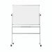 Bi-Office Revolver Double Sided Magnetic Whiteboard Laquered Steel Aluminium Frame 1200x1200mm - QR0303 49288BS