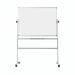 Bi-Office Revolver Double Sided Magnetic Whiteboard Laquered Steel Aluminium Frame 1200x1200mm - QR0303 49288BS