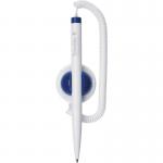 Schneider Klick-Fix-Pen White Ballpoint Pen Expandable cord & Pen Holder Blue Ink with Replacable Express 775 M Refill (Single Pen) - 4120 49356SQ