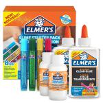 Elmers Glue Slime Starter Kit Includes Clear PVA Glue Glitter Glue Pens and Magical Liquid Slime Activator Solution - 2050943 49811NR