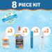 Elmers Glue Frosty Slime Kit With Clear PVA Glue Glitter Glue Pens and Magical Liquid Activator Solution - 8 Piece Kit - 2077254 49839NR