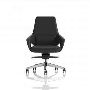 Image of Dynamic Olive High Back Executive PU Vegan Leather Office Chair Black