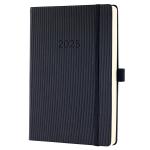 Conceptum Diary 2025 Approx A5 Day Per Page Hardcover Softwave Surface 148x213x30mm Black 50203SG